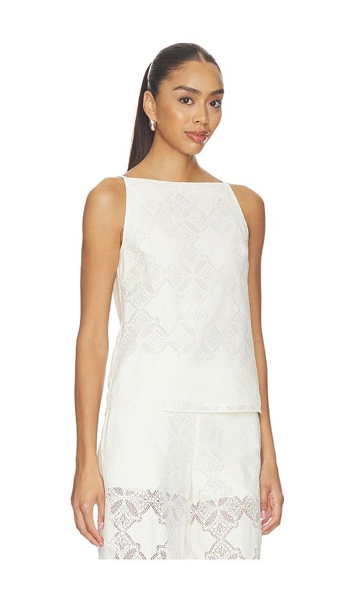 Prisha Top in Ivory. - size L (also in M, S, XL, XS, XXS) - MISA Los Angeles - Modalova