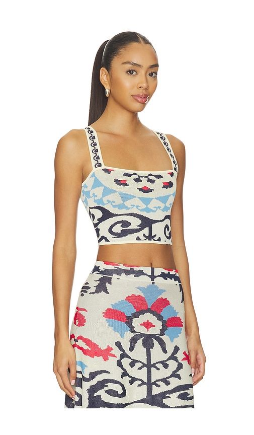 Cora Top in Cream. - size L (also in M, S, XL, XS) - MISA Los Angeles - Modalova