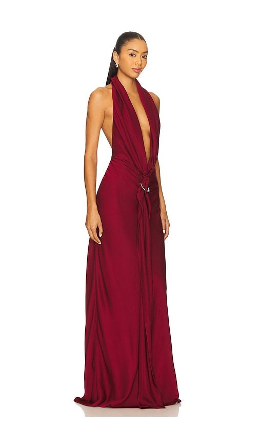 The Donna Satin Dress in Red. - size L (also in M) - MISHA - Modalova