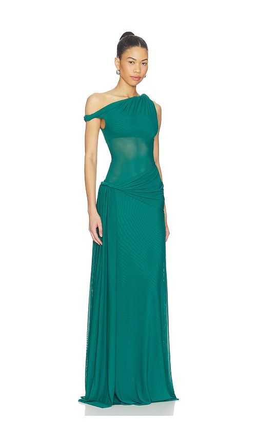 The Sisal Mesh Dress in Teal. - size L (also in S) - MISHA - Modalova
