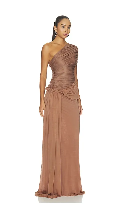 The Interwoven Dress in Brown. - size S (also in XL) - MISHA - Modalova