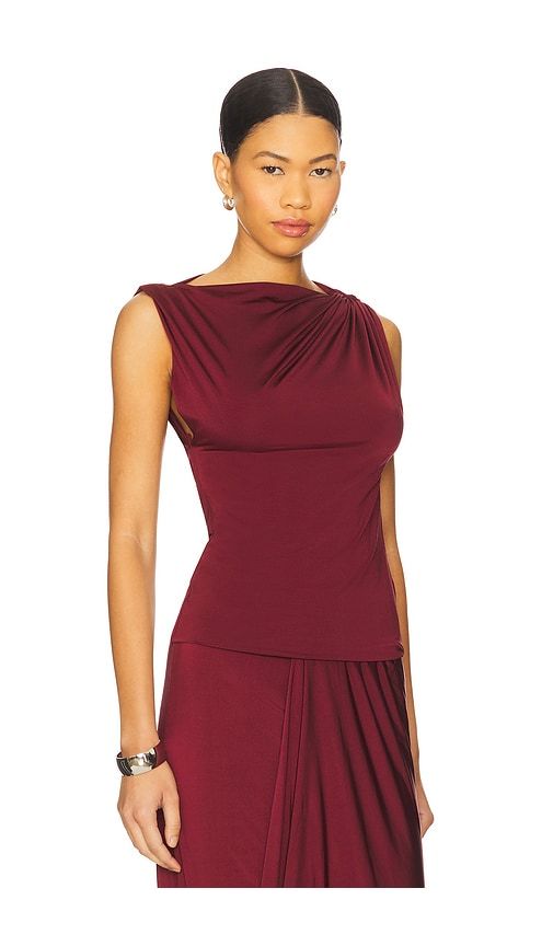 The Sarin Jersey Top in Red. - size L (also in XXS) - MISHA - Modalova