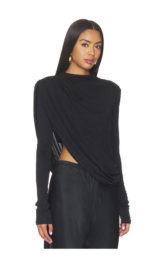 The Draped Sheen Jersey Top in . - size S (also in XS) - MISHA - Modalova