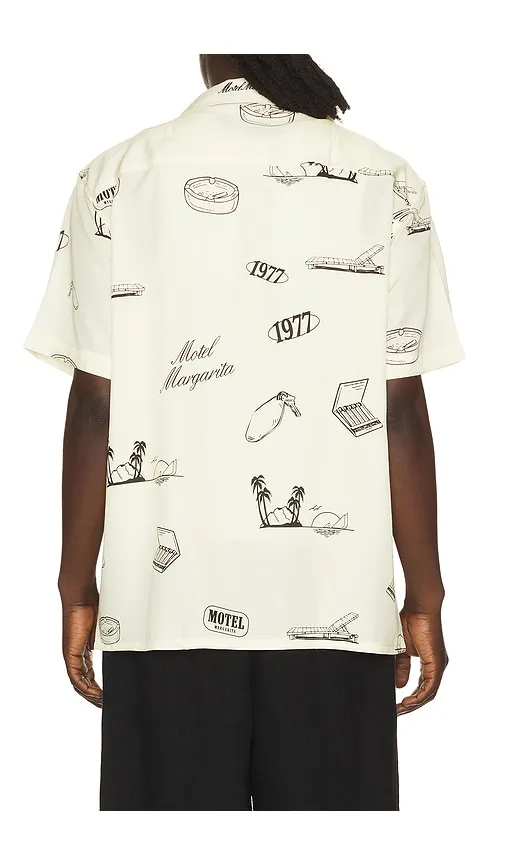 No Vacancy Shirt in Cream. - size L (also in M, S, XL/1X) - Motel Margarita - Modalova