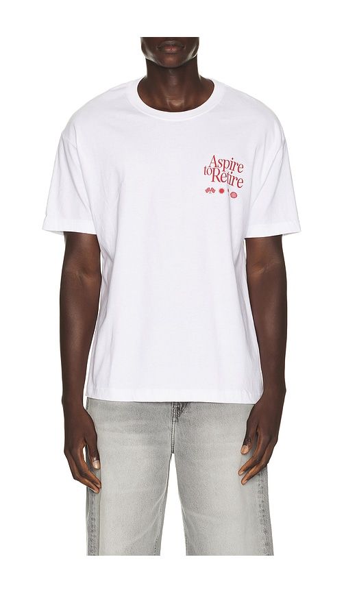 Racing Division Tee in White. - size L (also in M, S, XL/1X) - Motel Margarita - Modalova
