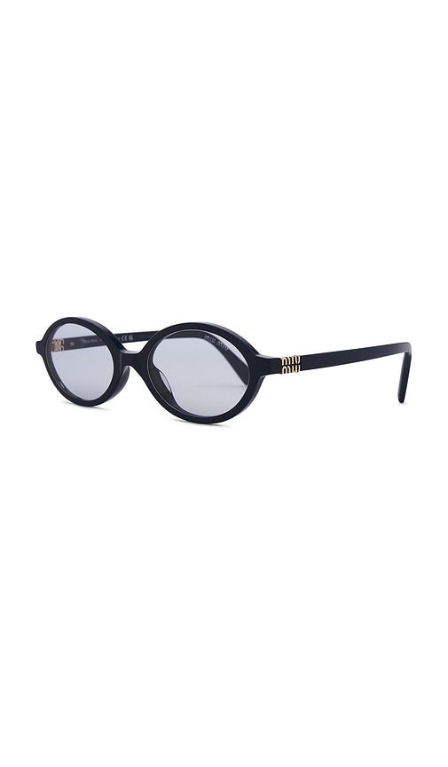 Miu Miu Round Sunglasses in Blue - Miu Miu - Modalova