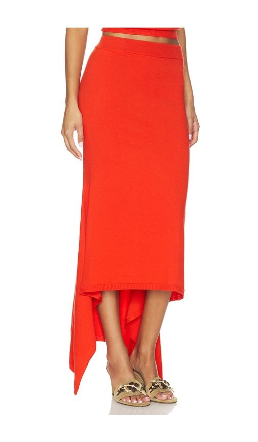 Ribbed Knit Skirt in Red. - size L (also in M, S, XS) - Monse - Modalova