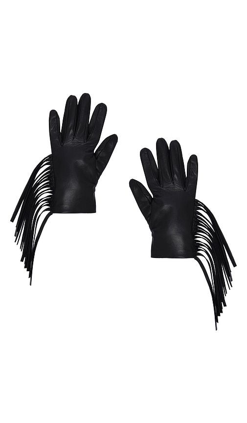 Short Fringed Gloves in . - size 7 (also in 7.5) - MANOKHI - Modalova