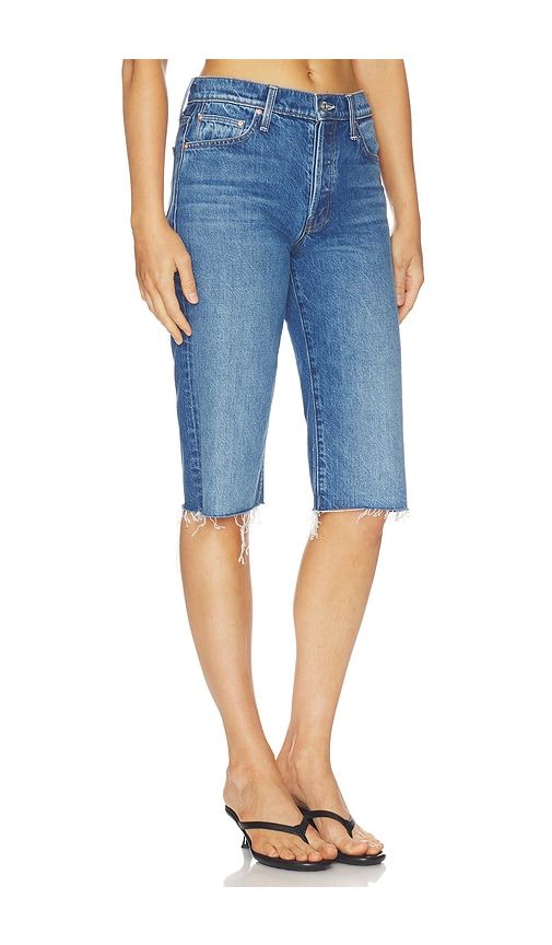 The Kick It Half N Half Fray Short in Blue. - size 23 (also in 24, 25, 27, 28) - MOTHER - Modalova