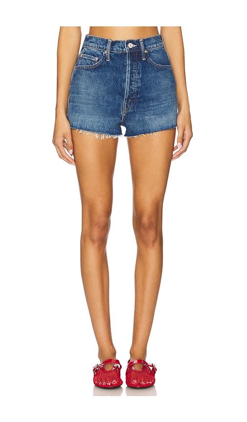 The Tune Up Short Fray in Blue. - size 27 (also in 34) - MOTHER - Modalova