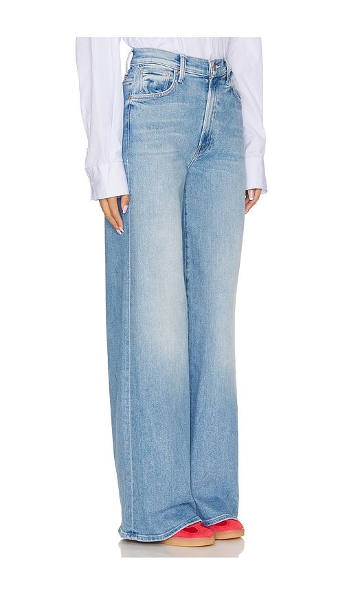 The Ditcher Roller Zip Sneak Jeans in Blue. - size 28 (also in 29, 32) - MOTHER - Modalova