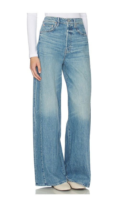 Petite Pipe-dream Button Sneak Jeans in Blue. - size 32P (also in 33P) - MOTHER - Modalova