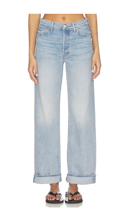 The Dodger Button Hover Cuff Jeans in Blue. - size 28 (also in 29, 30, 32) - MOTHER - Modalova