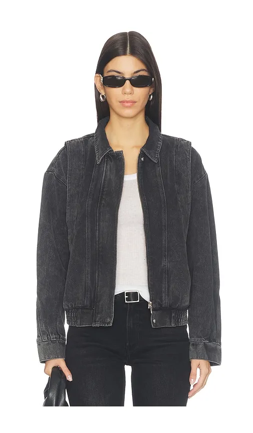 The Wing Ding Jacket in Charcoal. - size L (also in M, S, XL, XS) - MOTHER - Modalova