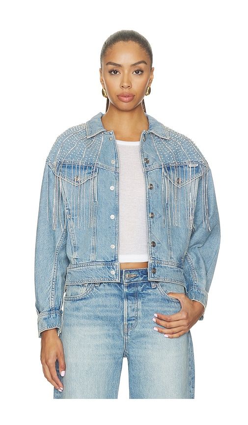 The Fly Away Jacket in Blue. - size L (also in M, S, XL, XS) - MOTHER - Modalova