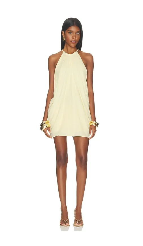 Cameron Mini Dress in Yellow. - size L (also in XXS) - MORE TO COME - Modalova