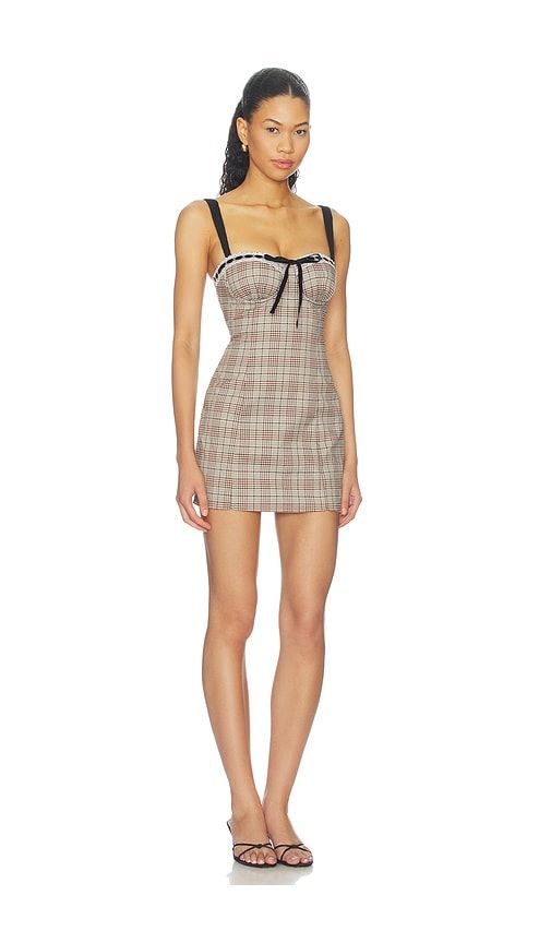 Flora Mini Dress in Brown. - size L (also in M) - MORE TO COME - Modalova