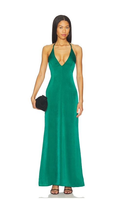 Piper Bow Back Gown in Green. - size L (also in M, XL, XS) - MORE TO COME - Modalova