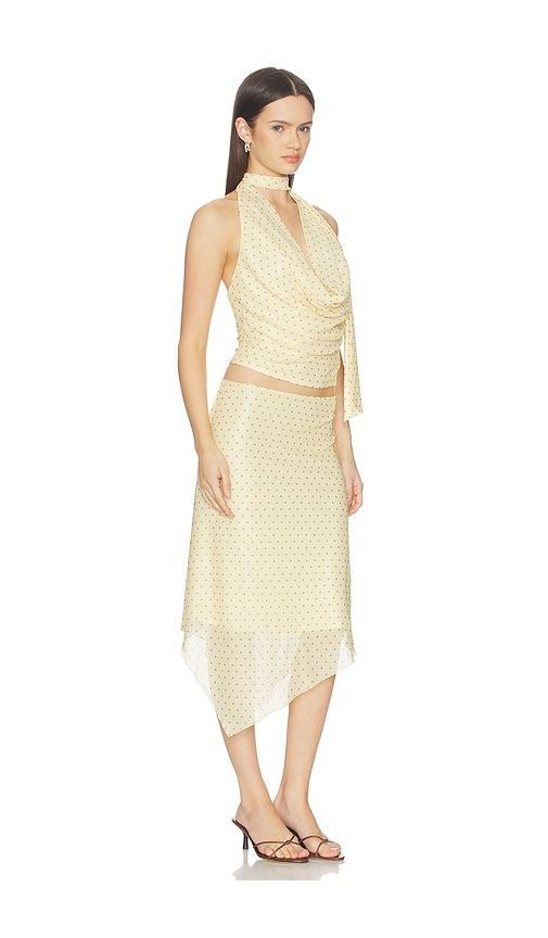 Ariyah Midi Skirt Set in Yellow. - size L (also in M, S, XL) - MORE TO COME - Modalova