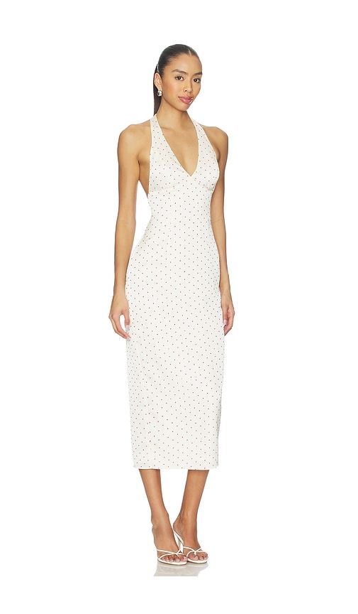 Zaia Halter Midi Dress in Cream. - size S (also in L, XL) - MORE TO COME - Modalova