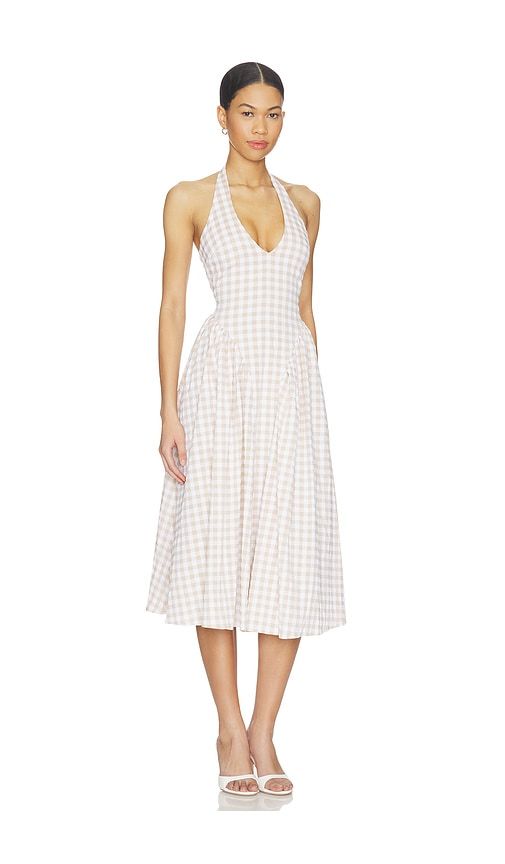 Lottie Halter Maxi Dress in Nude,White. - size M (also in S) - MORE TO COME - Modalova