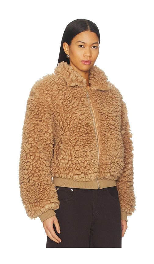 Indira Teddy Jacket in Tan. - size S (also in XS, XXS) - MORE TO COME - Modalova