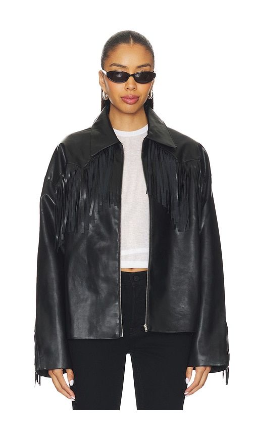 Mia Faux Leather Jacket in . - size M (also in XS, XXS) - MORE TO COME - Modalova