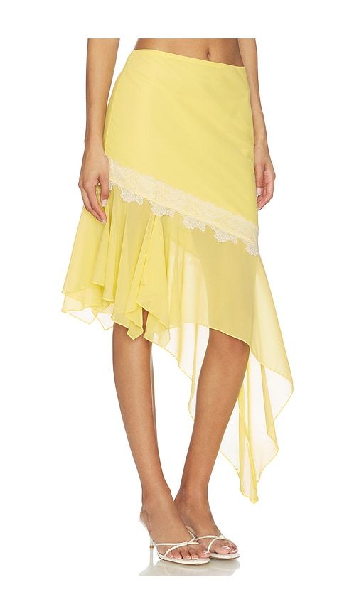 Yara Midi Skirt in Yellow. - size L (also in M, S) - MORE TO COME - Modalova