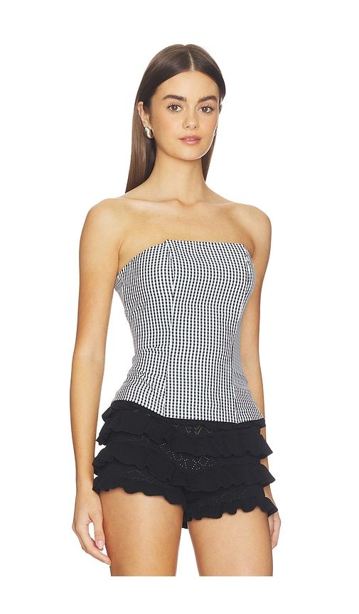 Tina Corset Top in Black,White. - size S (also in XS) - MORE TO COME - Modalova