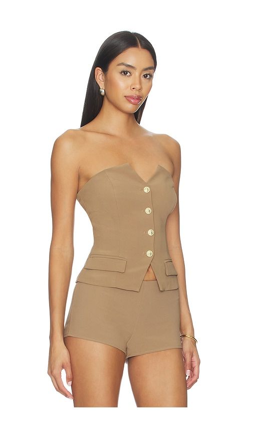 Twila Strapless Top in Tan. - size L (also in M, S, XL, XS) - MORE TO COME - Modalova