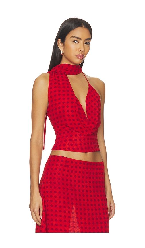 Landry Cowl Neck Top in Red. - size L (also in M, S) - MORE TO COME - Modalova