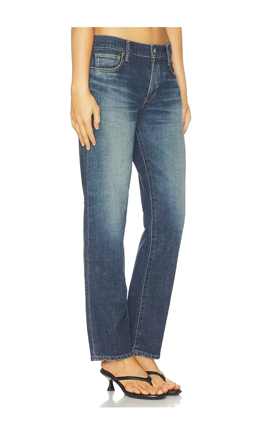 Leverett Slim Straight Jeans in Blue. - size 24 (also in 27, 28, 30, 31) - Moussy Vintage - Modalova