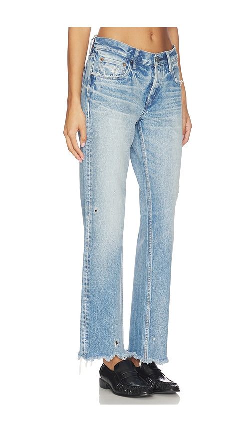 Mattapan Straight Low Rise Jeans in Blue. - size 27 (also in 28, 32) - Moussy Vintage - Modalova