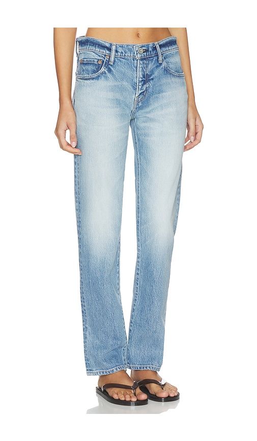 Deland Slim Straight Leg Jeans in Blue. - size 27 (also in 30) - Moussy Vintage - Modalova