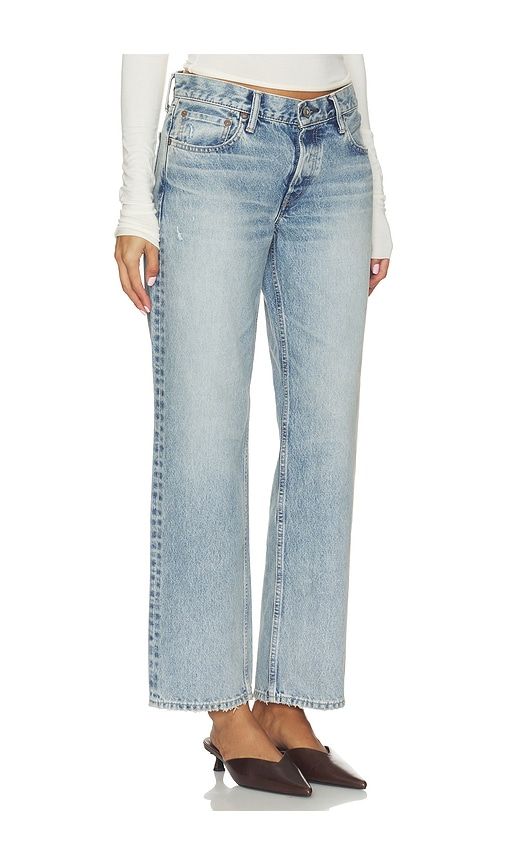 Albany Low Straight Leg Jeans in Blue. - size 25 (also in 24, 27, 28, 29, 30) - Moussy Vintage - Modalova