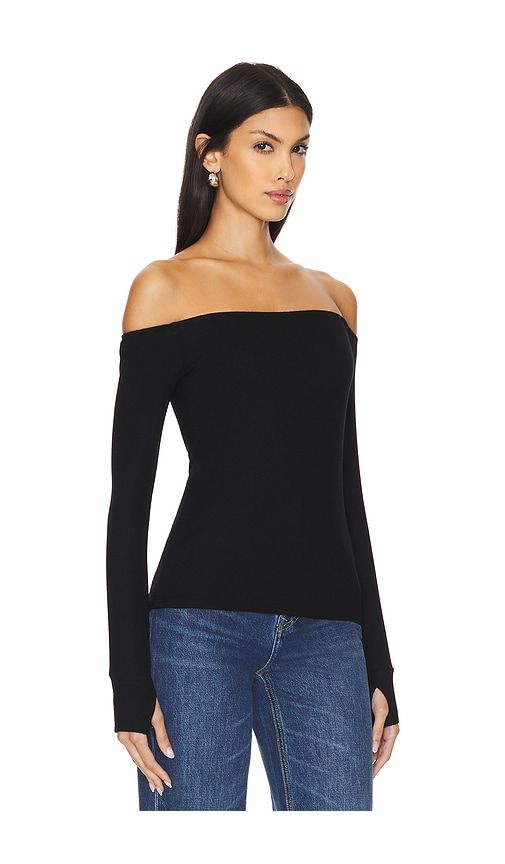 Lanny Off Shoulder Long Sleeve Top Double Layered Top in . - size L (also in S) - Michael Lauren - Modalova