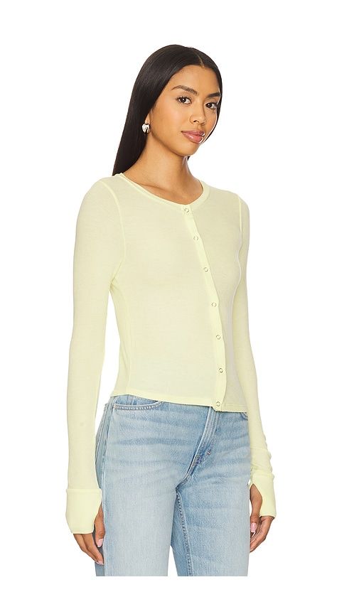 Vesca Snap Front Tee in Yellow. - size M (also in S, XS) - Michael Lauren - Modalova