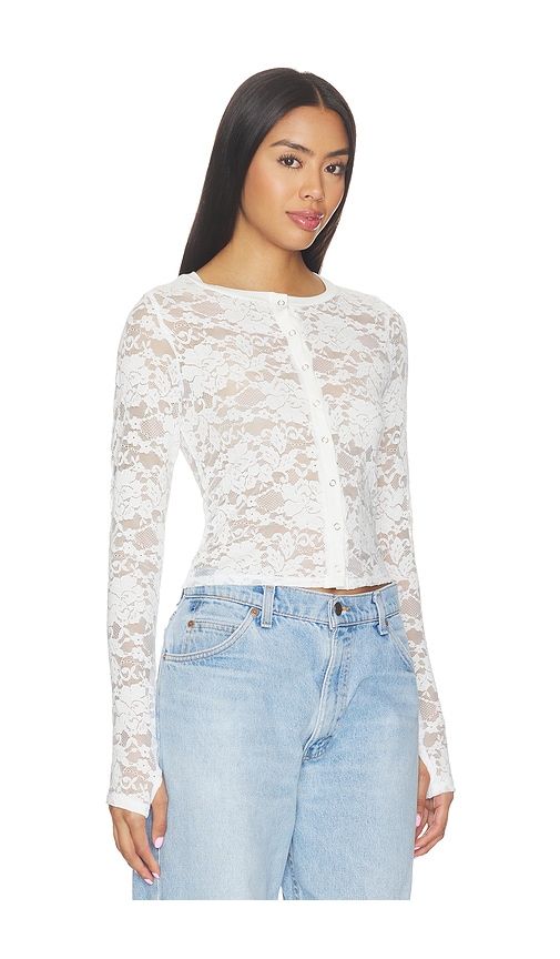 Vesca Lace Snap Front Long Sleeve in . - size M (also in S, XL, XS) - Michael Lauren - Modalova