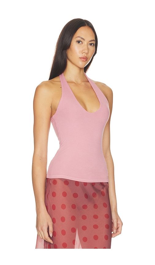 Mills Halter Top in Rose. - size L (also in M, S, XS) - Michael Lauren - Modalova