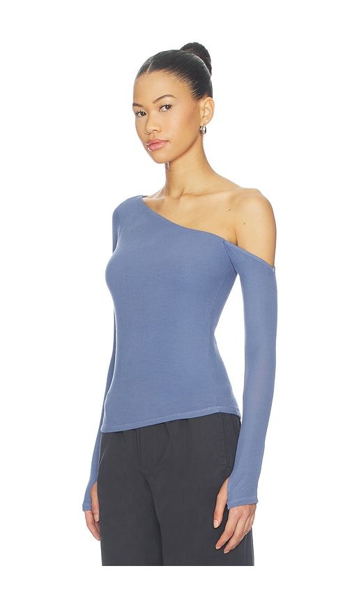 Magdaleno Cold Shoulder Long Sleeve in Blue. - size L (also in M, S, XS) - Michael Lauren - Modalova