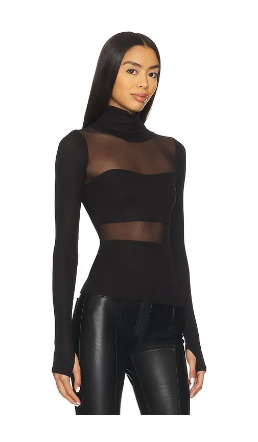 Rem Long Sleeve Fitted Turtleneck Top in . - size L (also in M, S) - Michael Lauren - Modalova