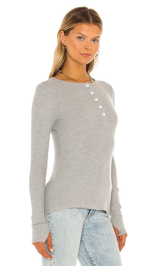 Vance Henley Tee in Light Grey. - size L (also in M, S, XL, XS, XXL) - Michael Lauren - Modalova