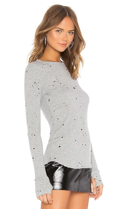 Mathis Long Sleeve Tee in Gray. - size M (also in S, XS, XXL) - Michael Lauren - Modalova