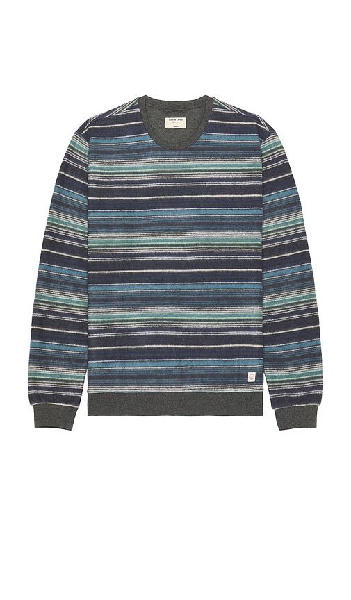 Signature Fleece Out Stripe Crewneck Sweatshirt in Multi. - size L (also in S) - Marine Layer - Modalova