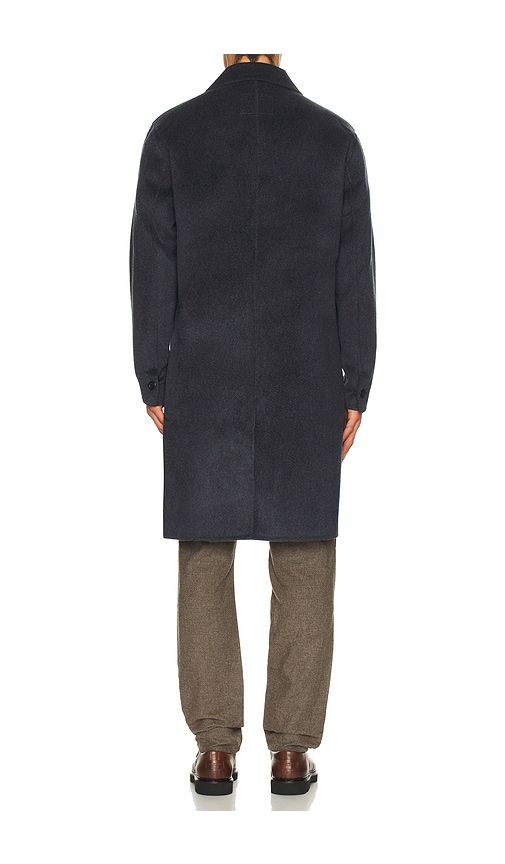 Wool Longline Coat in Navy. - size S (also in XL/1X) - Marine Layer - Modalova