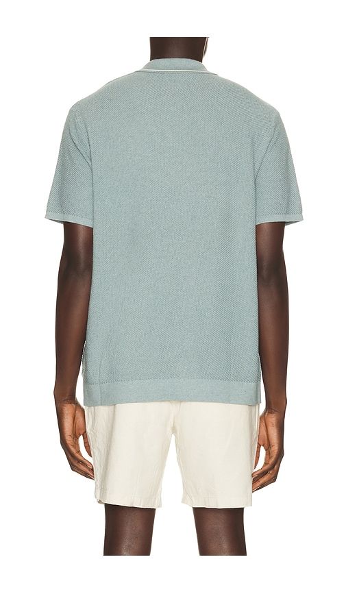 Greyson Knitted Polo in Blue. - size L (also in M, S, XL/1X) - Marine Layer - Modalova