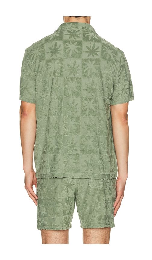 Rico Terry Resort Shirt in Green. - size L (also in M, XL/1X) - Marine Layer - Modalova
