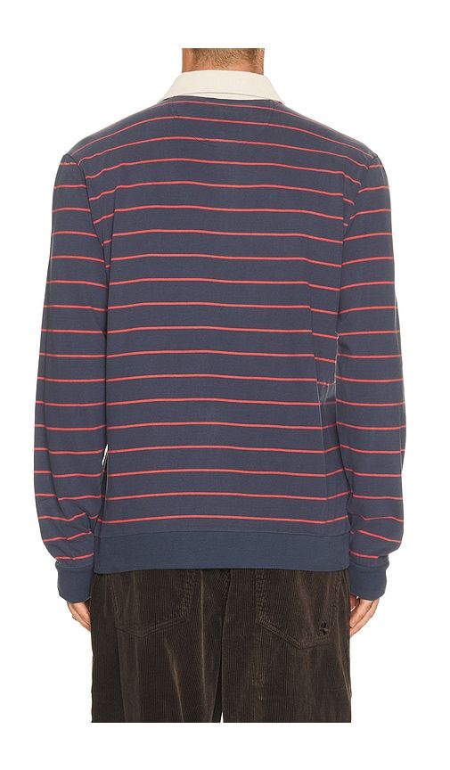 Sueded Rugby Polo in Blue. - size L (also in M, S, XL/1X) - Marine Layer - Modalova