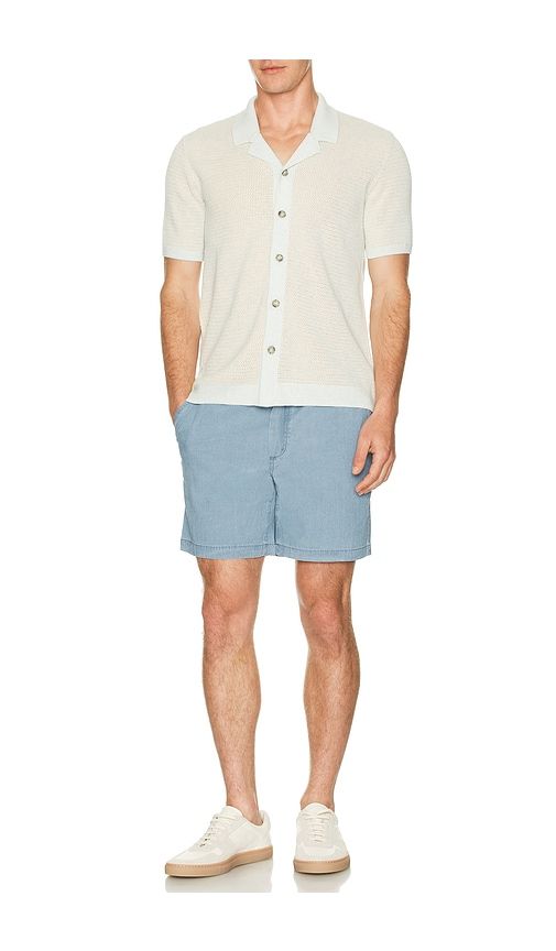 Asher Sweater Resort Shirt in Baby Blue. - size L (also in M, S, XL/1X) - Marine Layer - Modalova