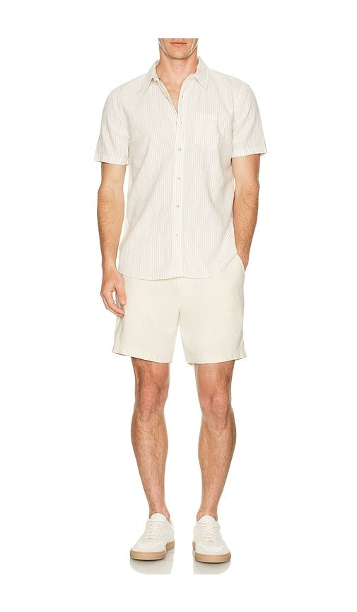 Better Than Linen Shirt in Cream. - size L (also in M, S, XL/1X) - Marine Layer - Modalova
